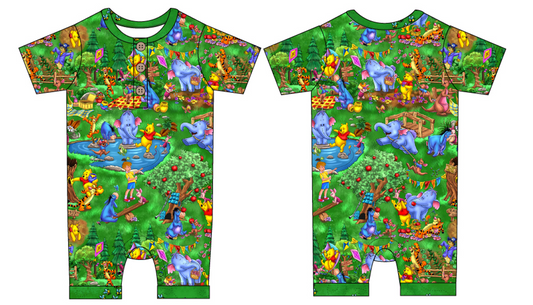 Pooh Picnic Shorty with Buttons and Snaps (Daywear)