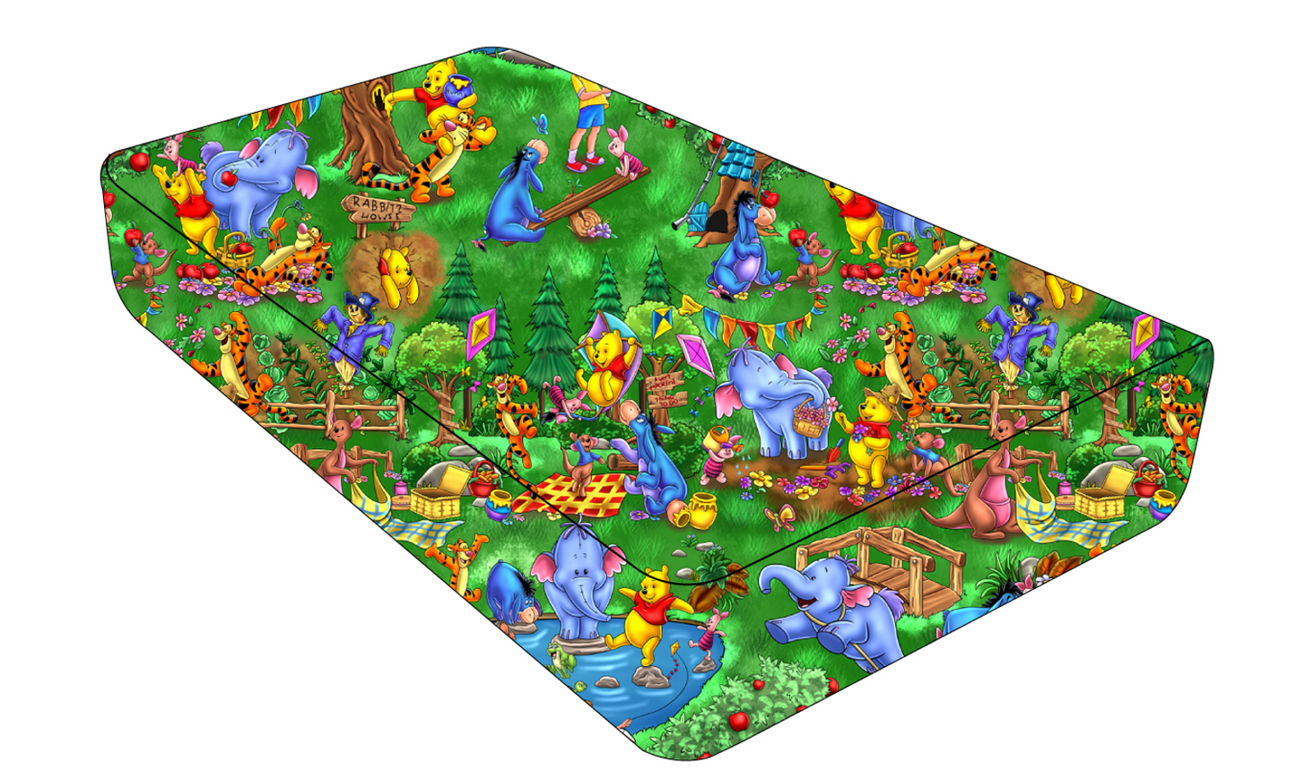 Pooh Picnic Twin Fitted Sheet