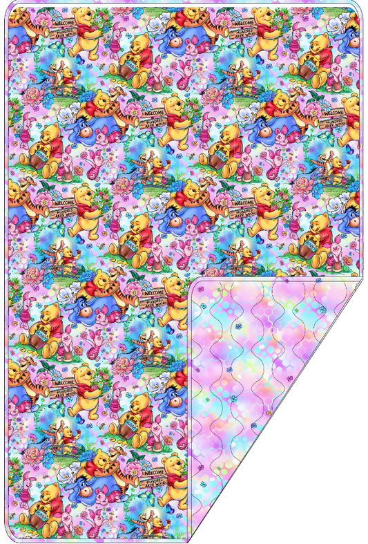 Hunny Bear Quilted Blanket