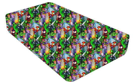 City Heroes Twin Fitted Sheet