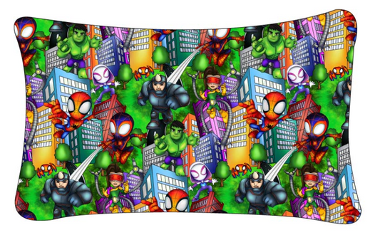 City Heroes Standard Pillowcase (with Zipper)