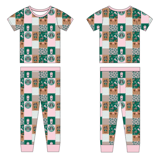 Cakepop Queen 2 Piece Short Sleeve and Pants Pajamas