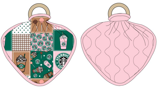 Cakepop Queen Wooden Ring Quilted Lovey