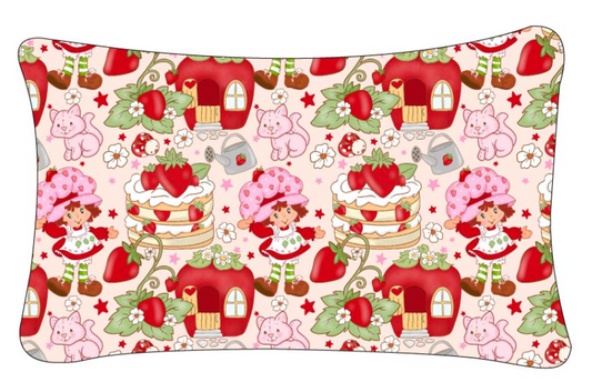Strawberry Custard Standard Pillowcase (with Zipper)