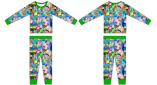 Andys Toys 2 Piece Long Sleeve and Pants Pajamas