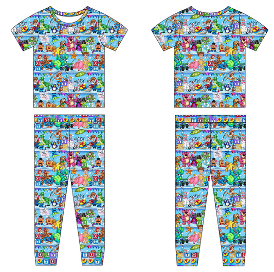 Andy's Shelf 2 Piece Short Sleeve and Pants Pajamas
