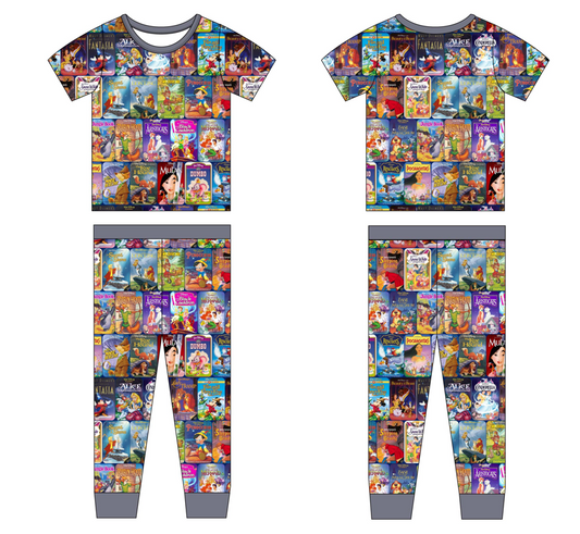 VHS Classics 2 Piece Short Sleeve and Pants Pajamas