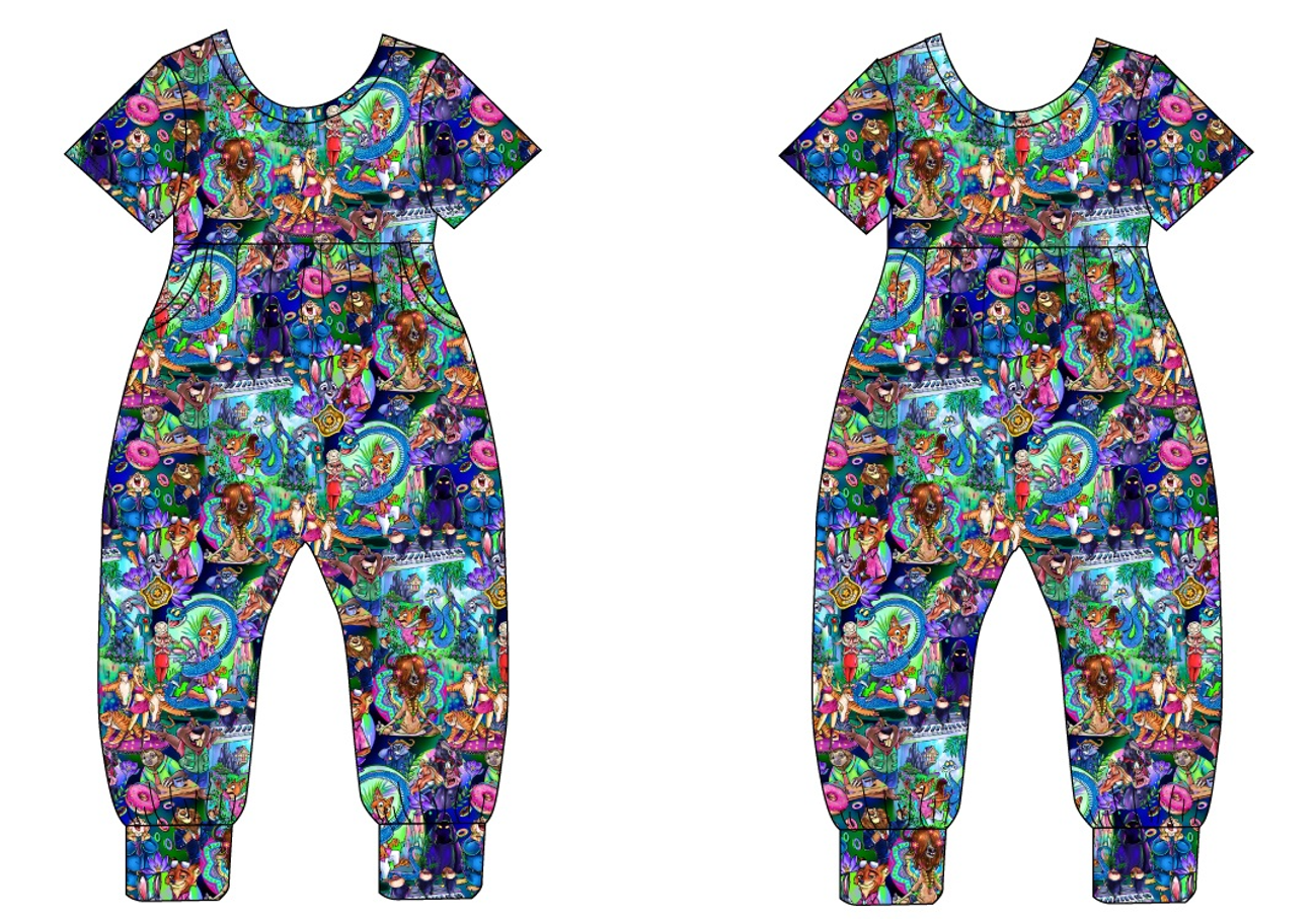 Zoo Friends Short Sleeve Duckie Romper (Daywear)
